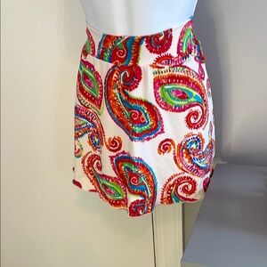 Colorful Paisley Women's Bathing Suit Cover Skirt